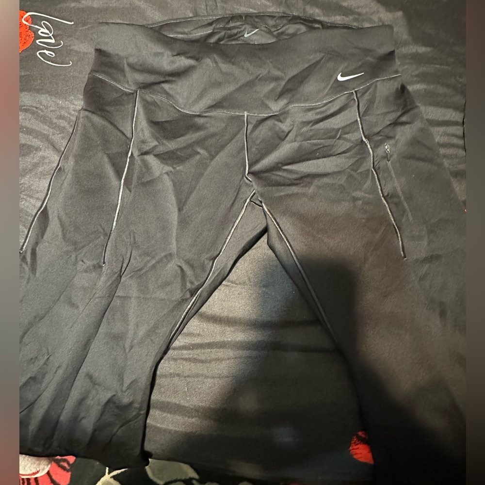 Plus Size Nike Black Athletic Leggings Size 1X